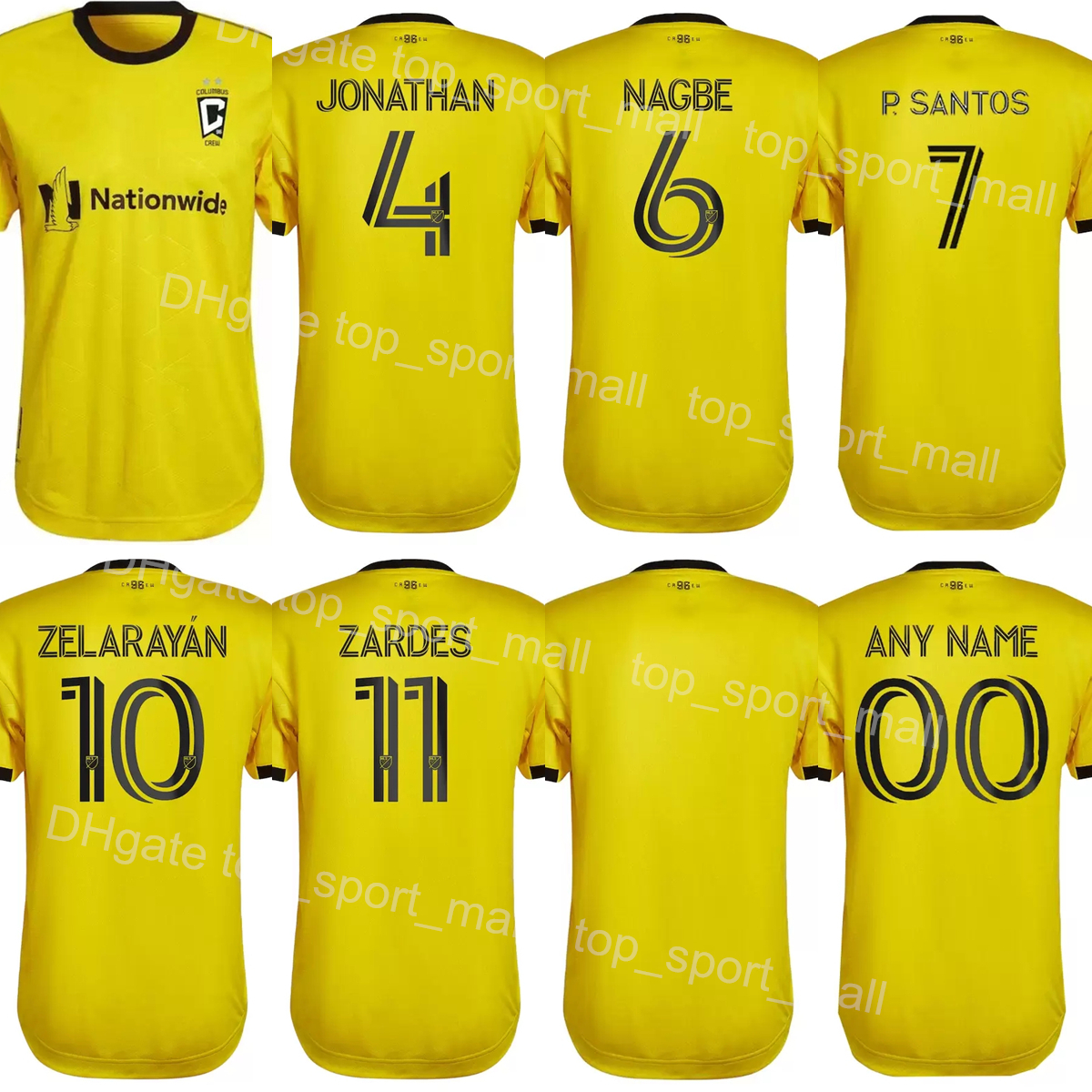 

22/23 Men MLS Soccer 22 Derrick Etienne Jerseys 10 Lucas Zelarayan 6 Darlington Nagbe 5 Milos Degenek 31 Steven Moreira Football Shirt Kits Club Team Sport GeLunBu, Yellow