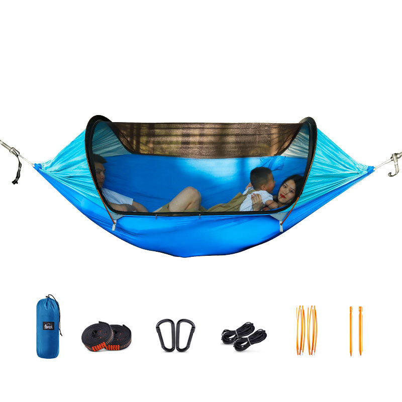 Mosquito net suspension outdoor camp tent double anti -mosquito parachute cloth autumn thousand hanging chairs Camp Furniture Portable bed-image-764474332