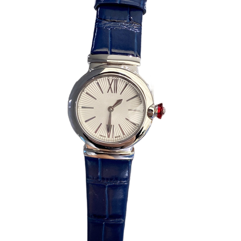 

High Quality Quartz Fashion Women's Watch 28mm 316l Stainless Steel Case Leather Strap Sapphire Glass Mirror Water Resistant No Scratch With Box diamond watch, 2#