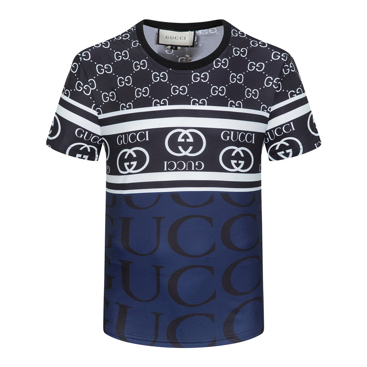 2022 T-shirt à manches courtes de la nouvelle marque pour hommes Gucci Gucci Fashion Trend Bottinging Shirt