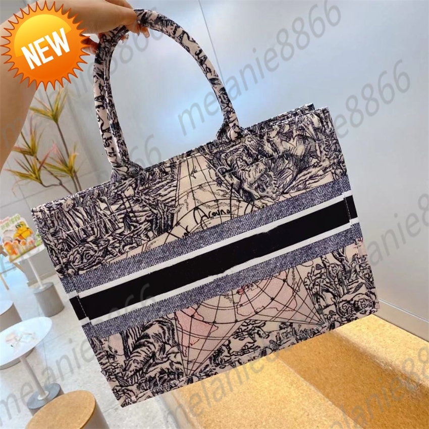 

Fashion Women's Handbags Designer Large Tote Bag Shoes Messenger Book Shoulder Bag Boutique Shop Wallet Classic Embroider Canvas Bags, 1#