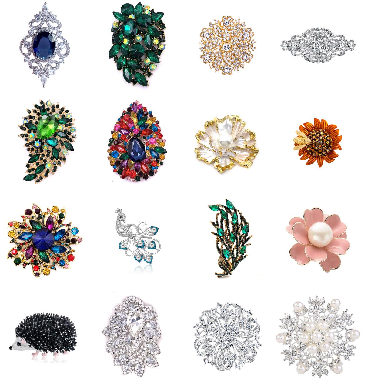 

Hair Accessories Vintage Elegant Flower Brooch Pearl Wedding Broach Pin amJFo