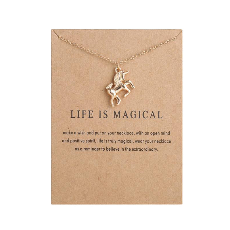 

Necklace Unicorn Pendant Clavicle Chain