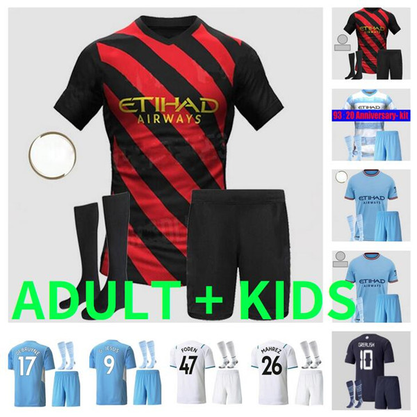 Haaland 2022 2023 AGUEROOOO MANCHESTER FANS GREALISH SOCCER JERSEY 21 22 23 STERLIN