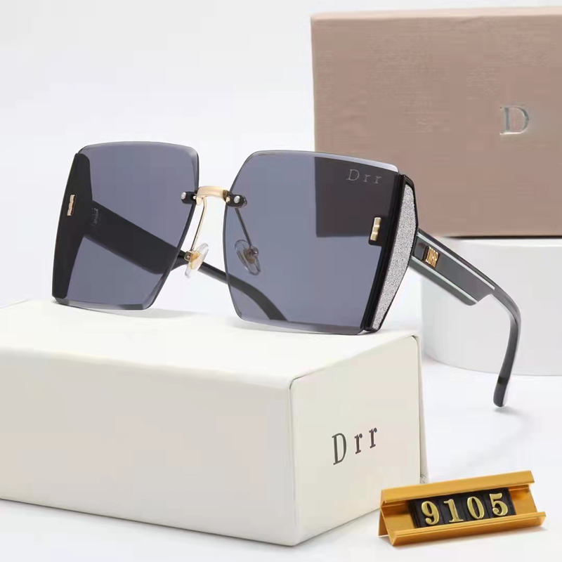 

Luxurious Sunglasses Designer Men Eyewear Sun Glasses For Mens Woman summer ray Sunglasses Womens Man Brown Cases Black Metal Frame Dark 50mm Lenses