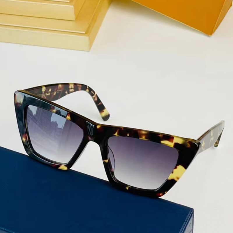 Lunettes de soleil œil de chat célèbres de marque de luxe Z1723W nouvelles lunettes de temple avec logo en métal à monture exquise pour hommes et