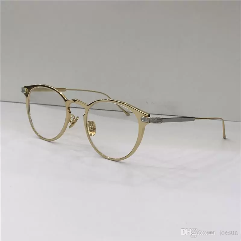 

New fashion designer optical glasses 0021 metal cat eye frame retro modern simple style transparent lens can be prescription clear lenses
