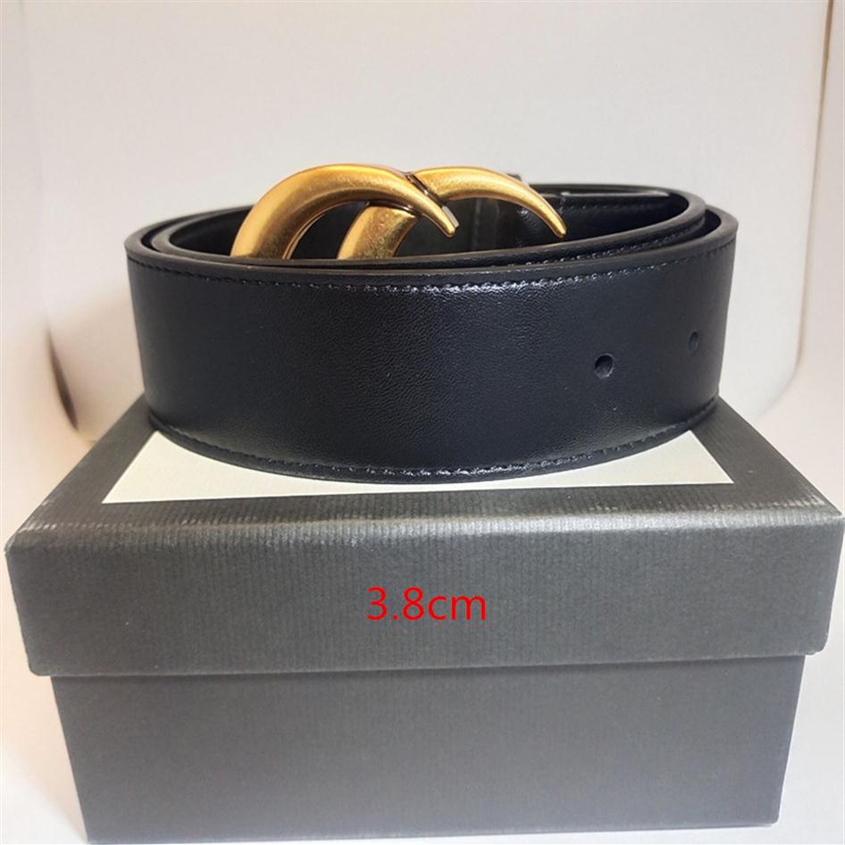 

Luxury designer Belt G Buckle Fashion Genuine Leather Women Belts For men Letter Double Big gold classical 586275W, No box