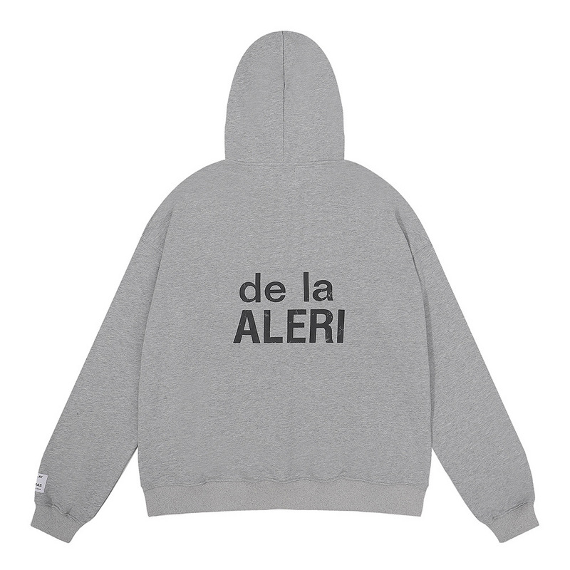 

22fw Autumn Winter USA Oversize French Print Hoodie Skateboard Over size high street Hoody Men Women Unisex streetwear Hooded Sweatshirt Pullovers, Gray