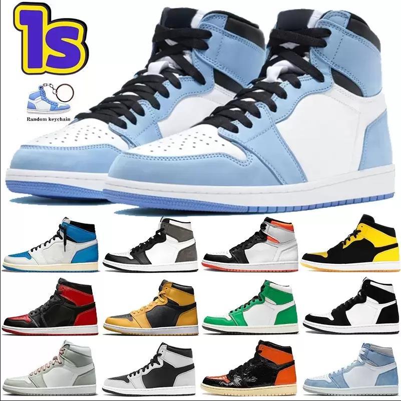 

2022 1 1s mens Basketball Shoes Sneakers Chicago Reimagined Bred Patent Dark Mocha Pine Green Rebellionaire Grey Fog Fearless Obsidian Men Women Trainers Sports, 49
