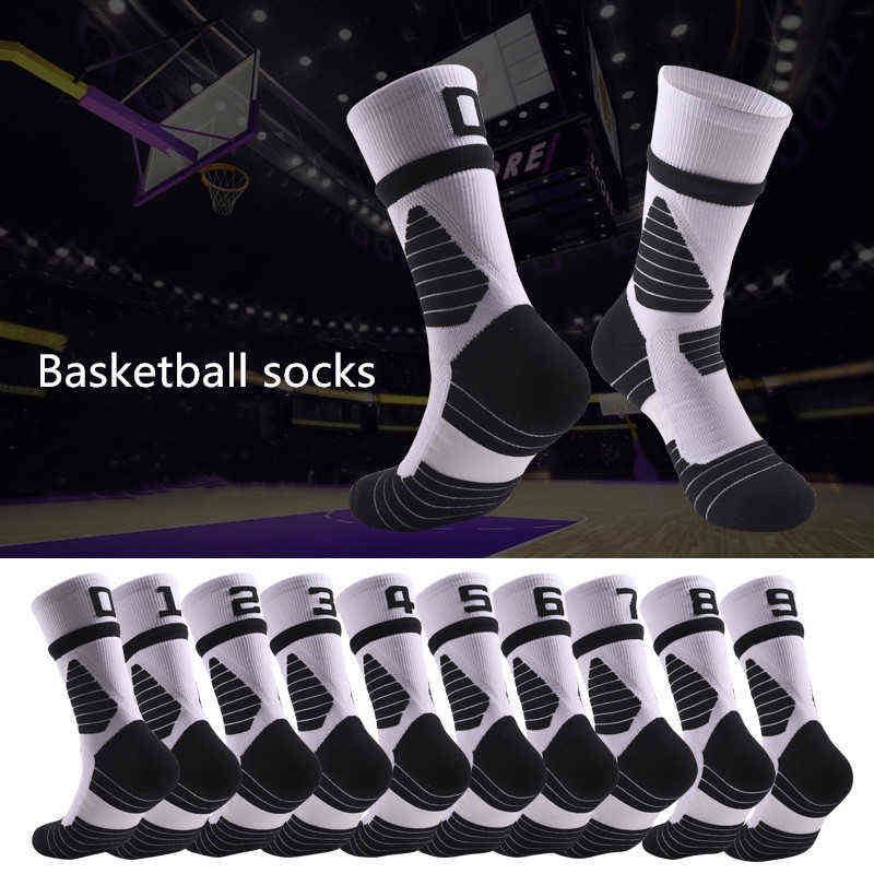 

Nk Numeral Designer Number Professional Sport Socks Basketball Fitness Tennis Running Breathable Quick Dry Cotton Elite for Men Women