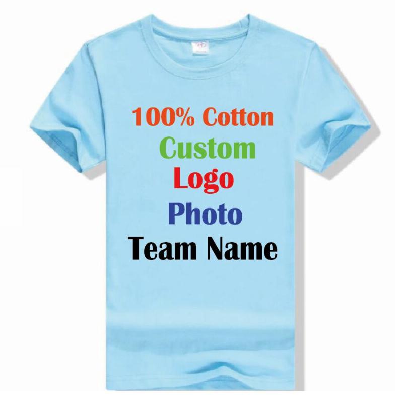 

Men' T-Shirts Your Own Logo Design / Custom Image Brand Men And Women Diy T-shirt Cotton Short-sleeved Casual T Shirt Top Clothes TMen, Black