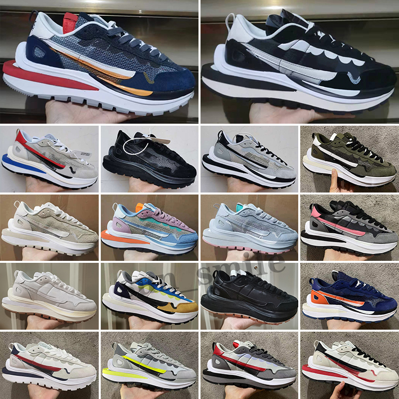 

Fashion Pegasu Women Mens Running Shoes LDWaffle Dark Iris Sesame Blue Void Nylon White Brand Discount Sports trainers sneakers, Color 9