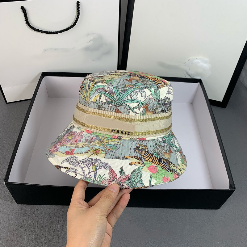 Korean Style Letters New Spring/Summer Embroidered Fisherman Hat Women's Trendy Brand Popular Fashion All-Match Korean Style Sun Basin
