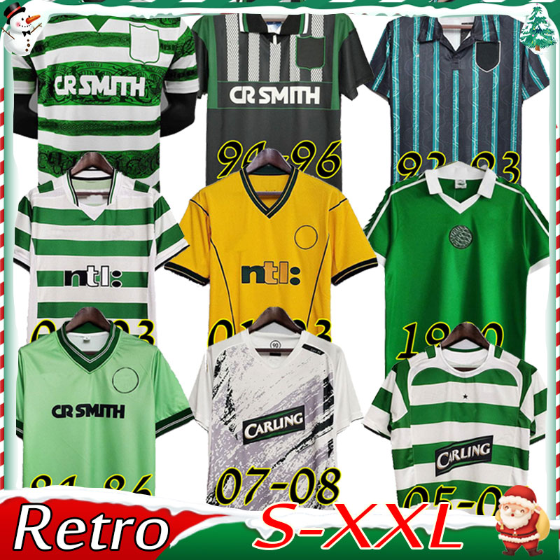 

soccer jerseys 1980 1984 85 86 87 88 89 1991 1992 1993 1994 1995 1996 97 98 99 2000 01 02 2005 2006 retro Celtic LARSSON NAKAMURA Classic Vintage football shirts