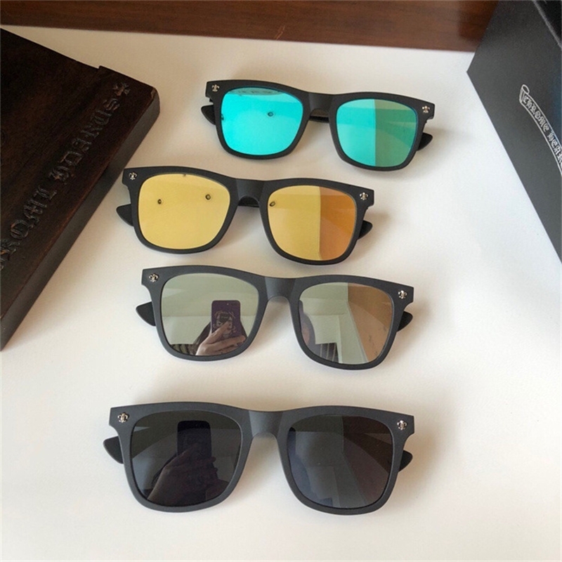 Lunettes de soleil Croxine Boîte personnalisée Star Net-Rouge Rouge Mode Sculpté Hommes et Femmes Frum Tendance Y51i