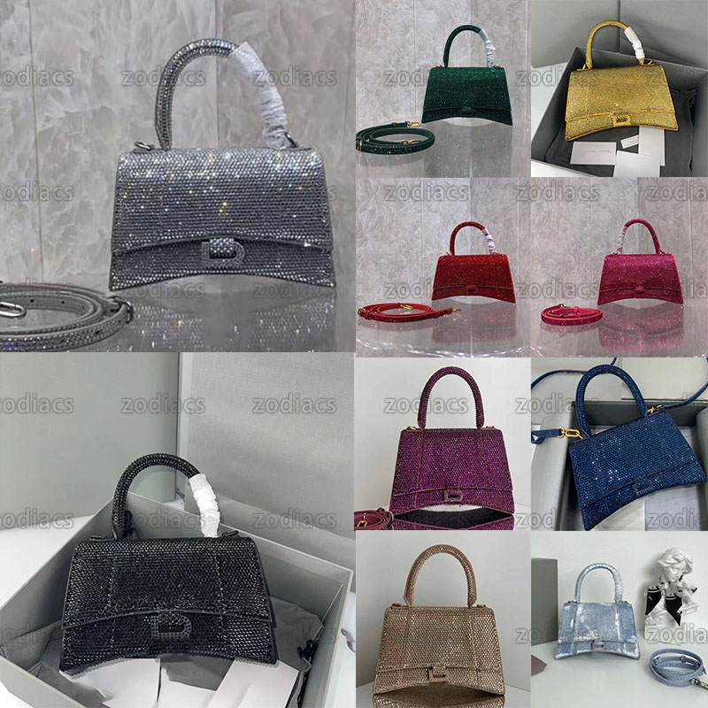 

HOURGLASS XS bags HANDBAG WITH RHINESTONES DENIM PRINTED Ladys Rhinestone /Diamante Party Prom Sparking Handbags Sparkly Tote Luxurious Bags 2022, Customize