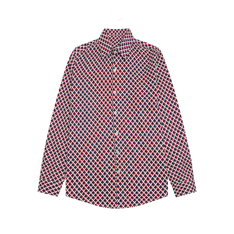 Fashion Men Shirts Oversized Casual Shirt Flower Letter Print Long Sleeve Tops Men's Clothes Vintage Cardigan Blouses High Quality Designer