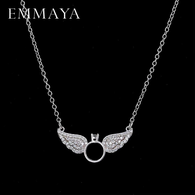 

Brightly Statement Choker Necklace Angel Wings Pendants For Women Gifts