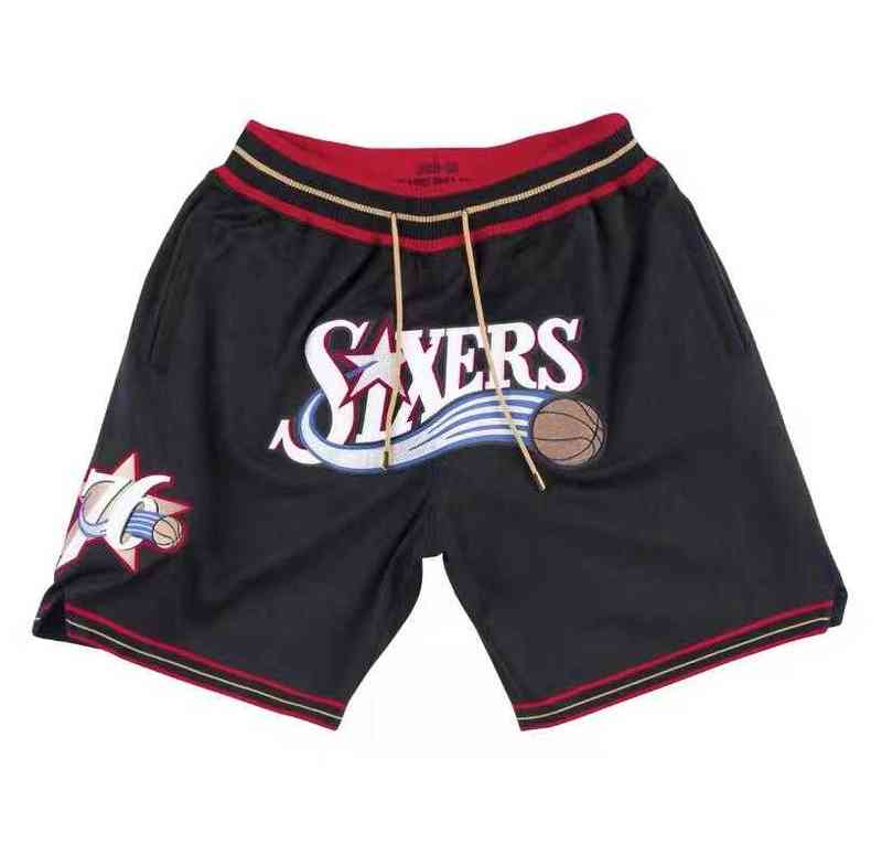 

2022 Stitched Basketball Shorts Mitchell and Ness Retro Just Don Short With Pocket Zipper Sweatpants Men Size S-XXXL with 153 style 04, Stitched shorts