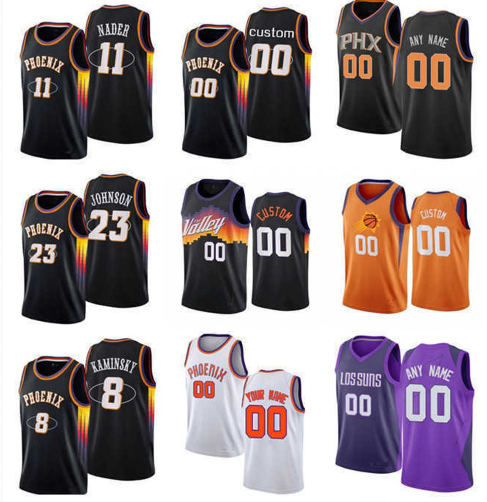 

75th Custom Men Women Youth Phoenix''Suns''99 Jae Crowder 23 Cameron Johnson 8 Frank Kaminsky III 0 Torrey Craig 4 Aaron Holiday Basketball Jerseys, Color
