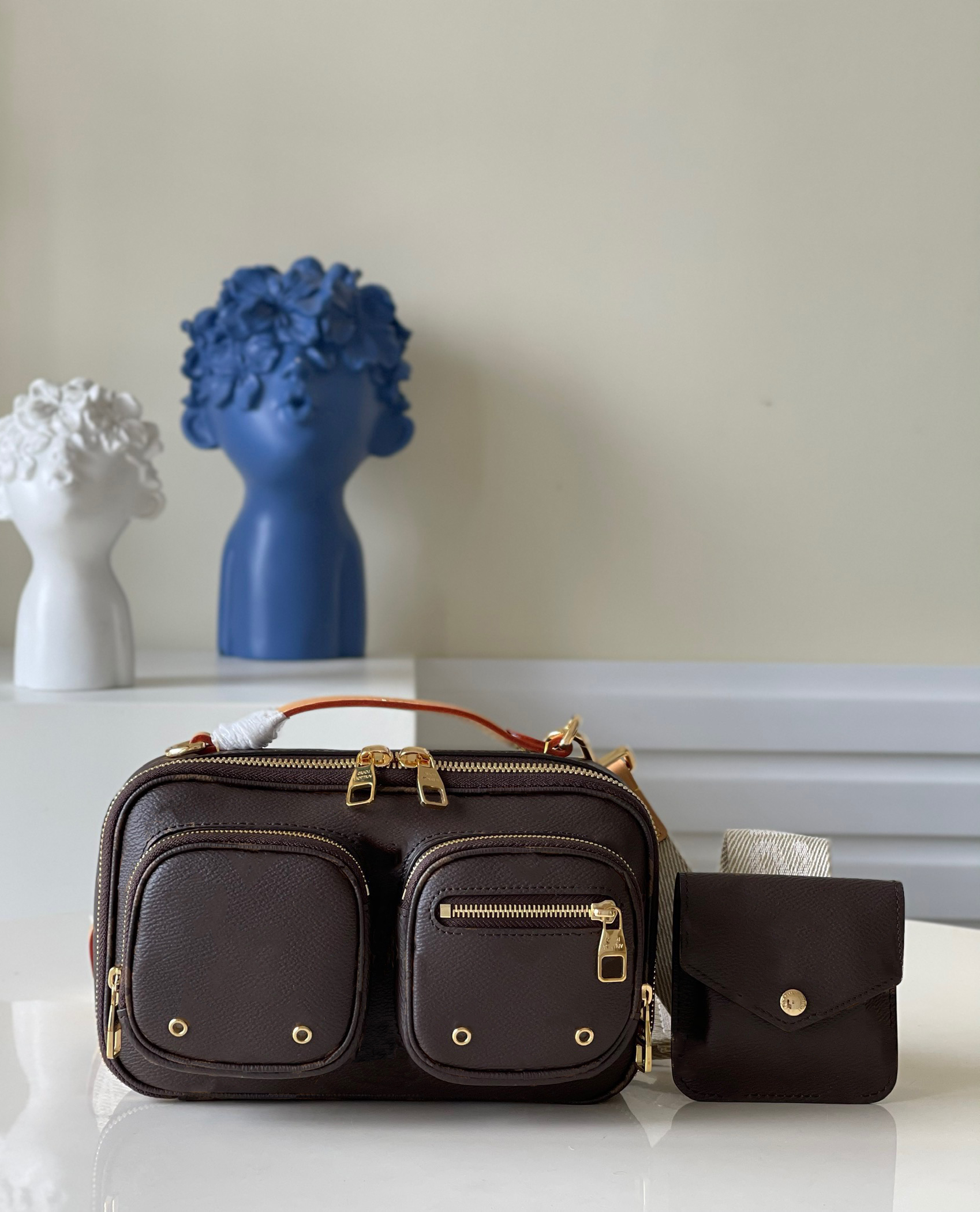 

High Quality Luxurys Designers Bags Handbags Women Messenger Handbag Utility Crossbody MonogramCanvas Shoulder Bag, Brown#m80446