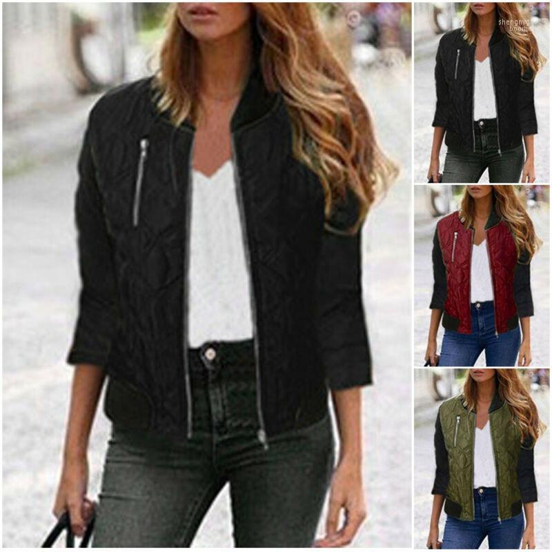 

Women' Jackets 2022 Women Retro Slim Ladies Coat Zip Up Casual Tops Size -3XL, Black