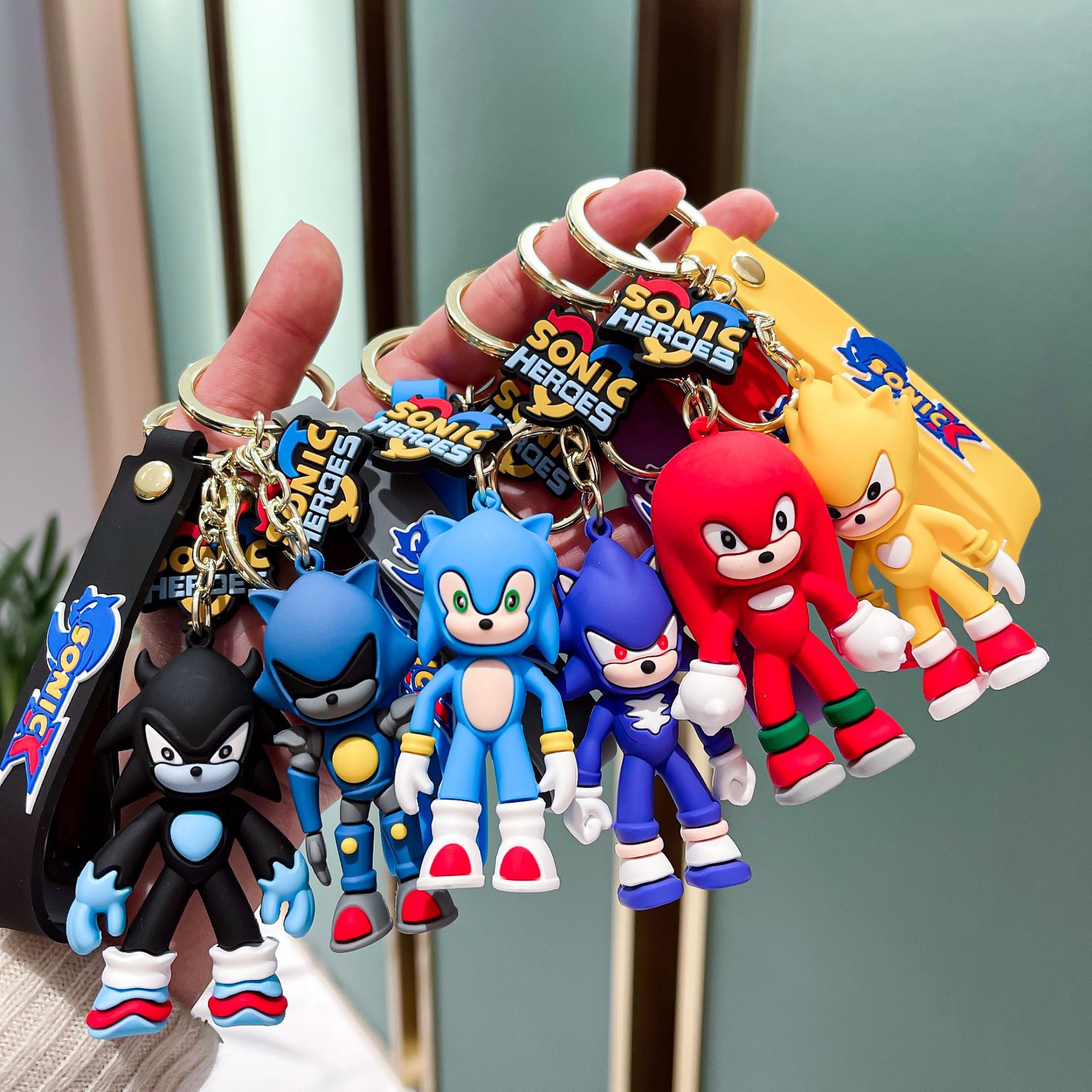 

Fidget toy mouse little hedgehog Sonic keychain car animation cartoon pendant bag pendant
