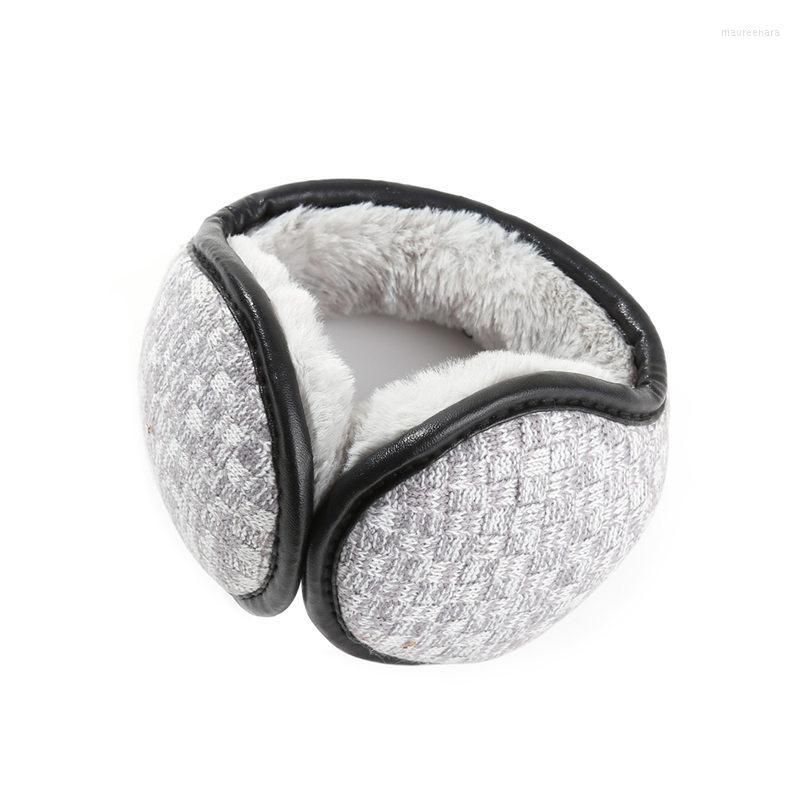 

Berets Winter Fuzzy Ear Cover Women Warm Knitted Earmuffs Plush Muffs Earlap Warmers For Men/WomenBerets, Black