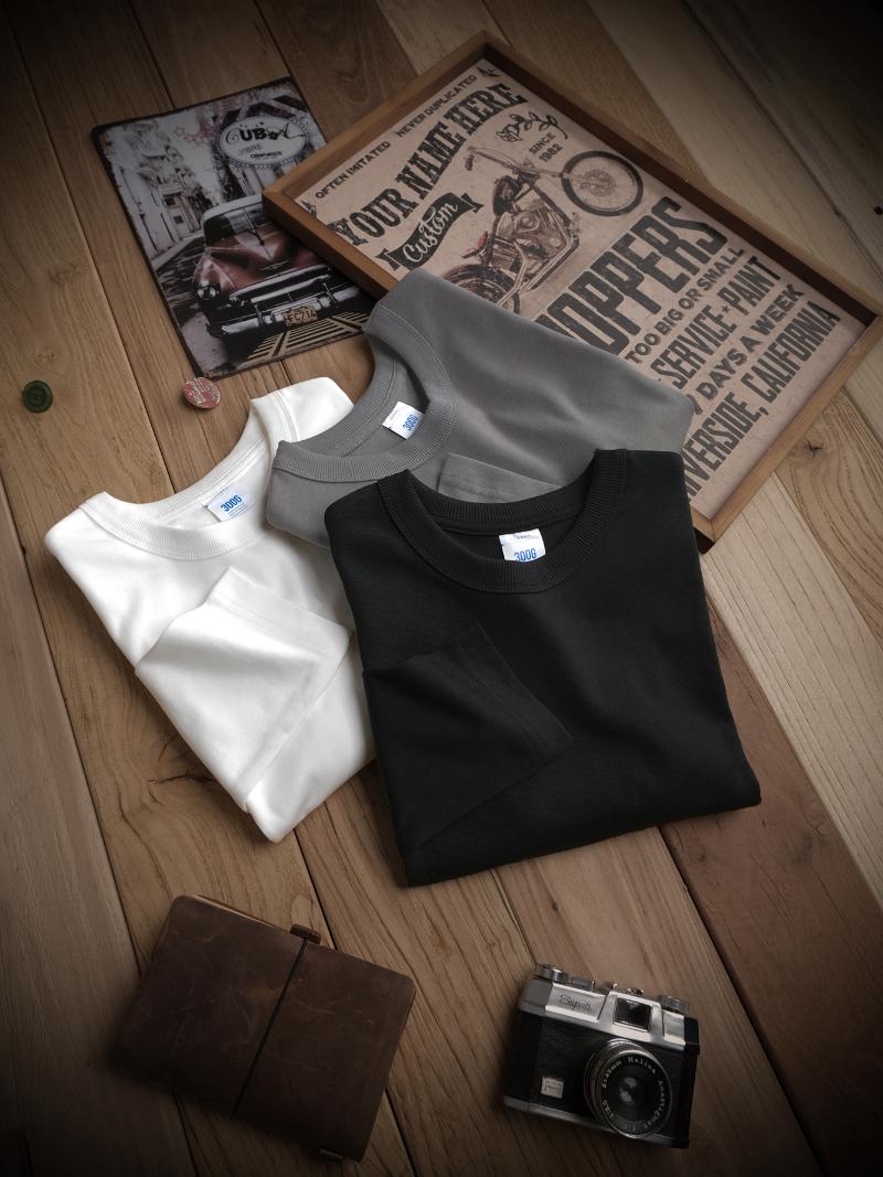 

Men's T-Shirts Spring Heavyweight Long Sleeve Men 300g 100 Cotton Round Neck Basic Tshirt Casual Soft Comfortable Top PulloversMen's, Black