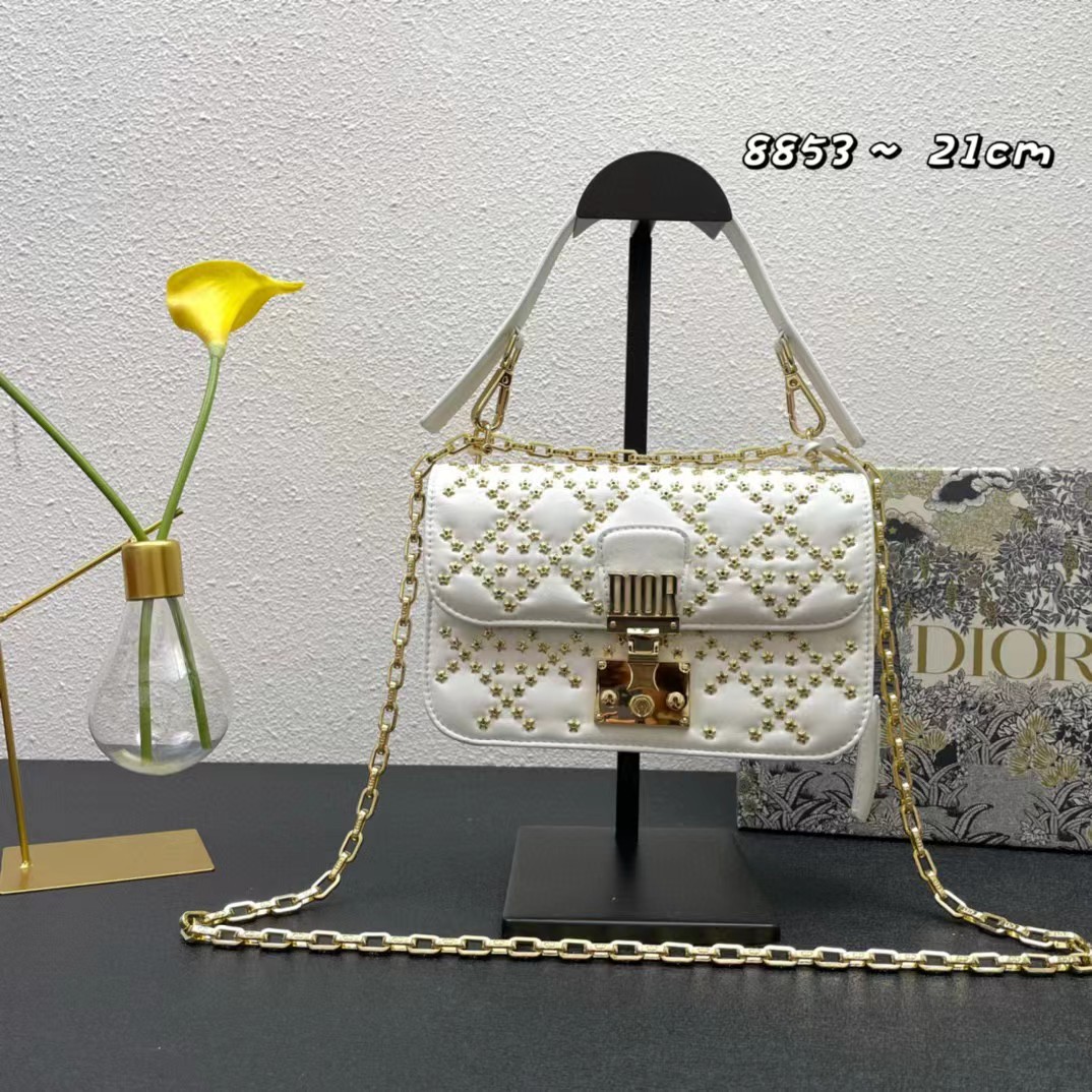

Lady Dior Joy Cannage Lady Hand Bags With Ribbon Classic Cross Body 3D Embroidery Leather Shoulder Bag Pentagram Hardware Women Handbag Latest Fashion Wallet Purse, Denim