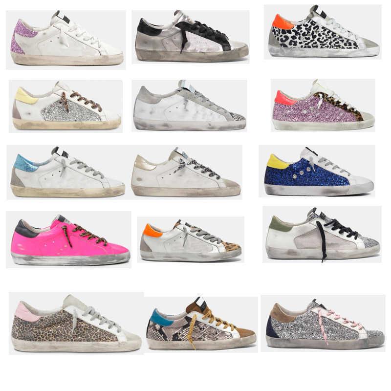 

#GOLDEN#GOOSE#SHOES Fashion Super Star Hi Casual Sneakers Shoes boot Gletter Leather Camo -Print Low -Top Sneakers Golden Designer Do -Old Dirty, 16