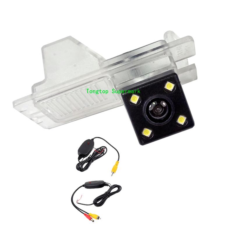 

Car Rear View Cameras& Parking Sensors Wireless CCD 4LEDS Night Vision Backup Reversing Camera For Ssangyong Rexton Kyron Korando ActyonCar