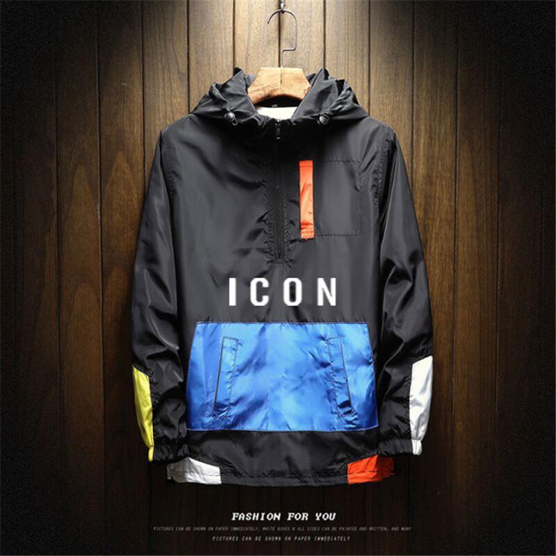 

Men's Jackets Windbreaker Jacket Men's Spring And Autumn Pilot Light Street Style Outdoor Casual Hooded Design SportswearMen's, Color 1