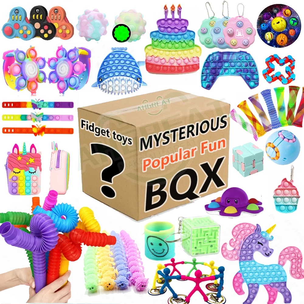 

5-20 Pcs Fidget Toys Pack Mystery Box Surprise Anti Stress Toys Set Relief Antistress For Children Adults Blind Box Gifts