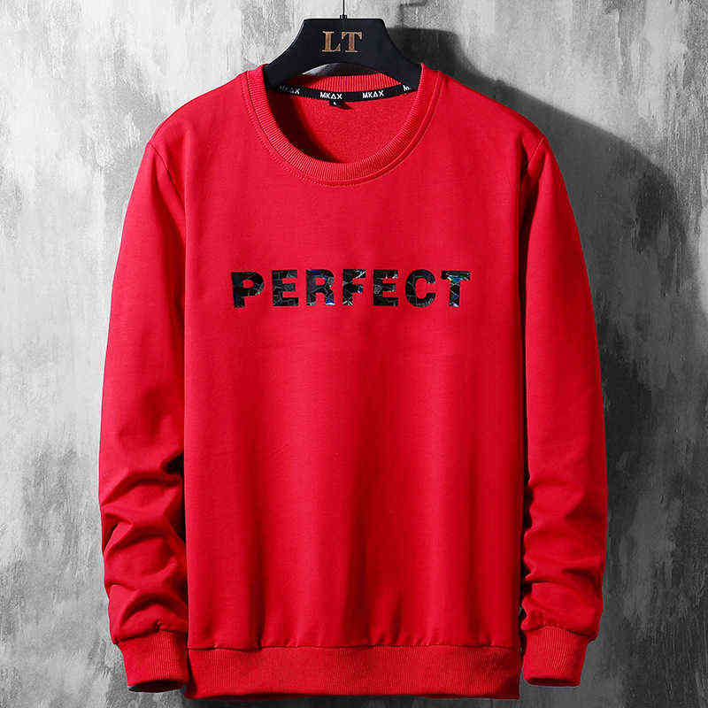 

2022 New Spring Autumn OVERSize L-6XL 7XL 8XL Red Black Streetwear Hoodies Men'S Hip Hop Long Sleeves Streets Sweatshirt Y220716, Packing bag