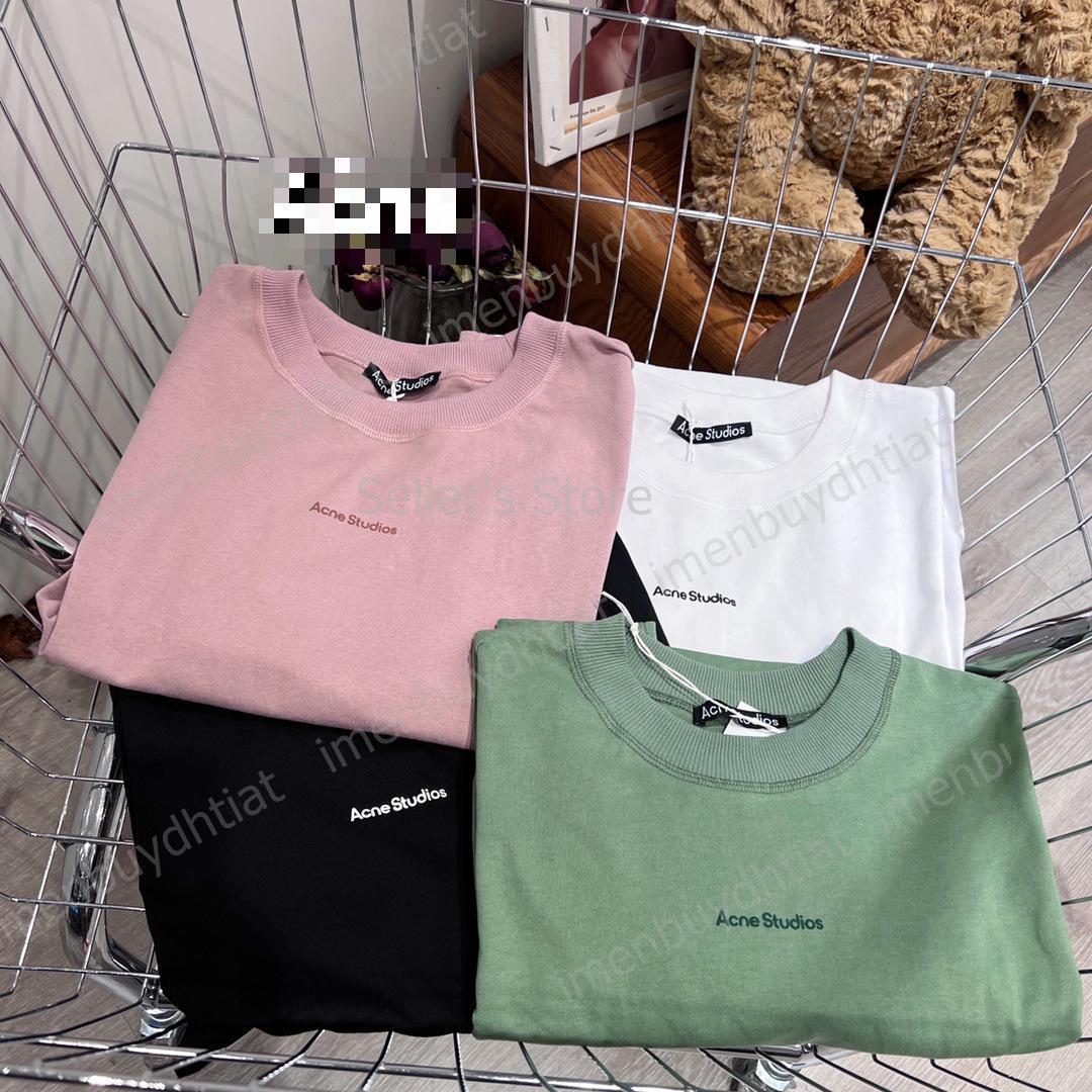 2022 Nordic Luxury Brand AC Studios Summer Summer Sleeve T-shirt New Trendy Necy Letters Studio Designer Ajustement pour femmes et hommes Vêtemen