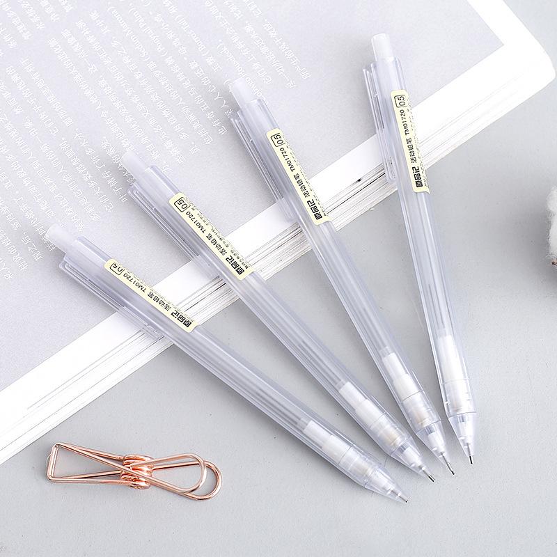 

Ballpoint Pens 0.5/0.7mmTransparent Frosted Mechanical Pencil Japanese School Supplies Korean Stationery, 0.7