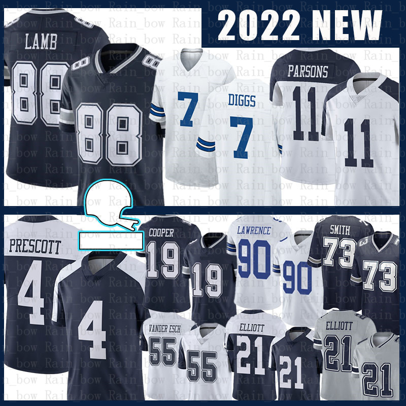 

Dak Prescott CeeDee Lamb Jersey Ezekiel Elliott Trevon Diggs Micah Parsons DeMarcus Lawrence Leighton Vander Esch Tyler Smith Jalen Tolbert Staubach Football, Mens jersey(gy)