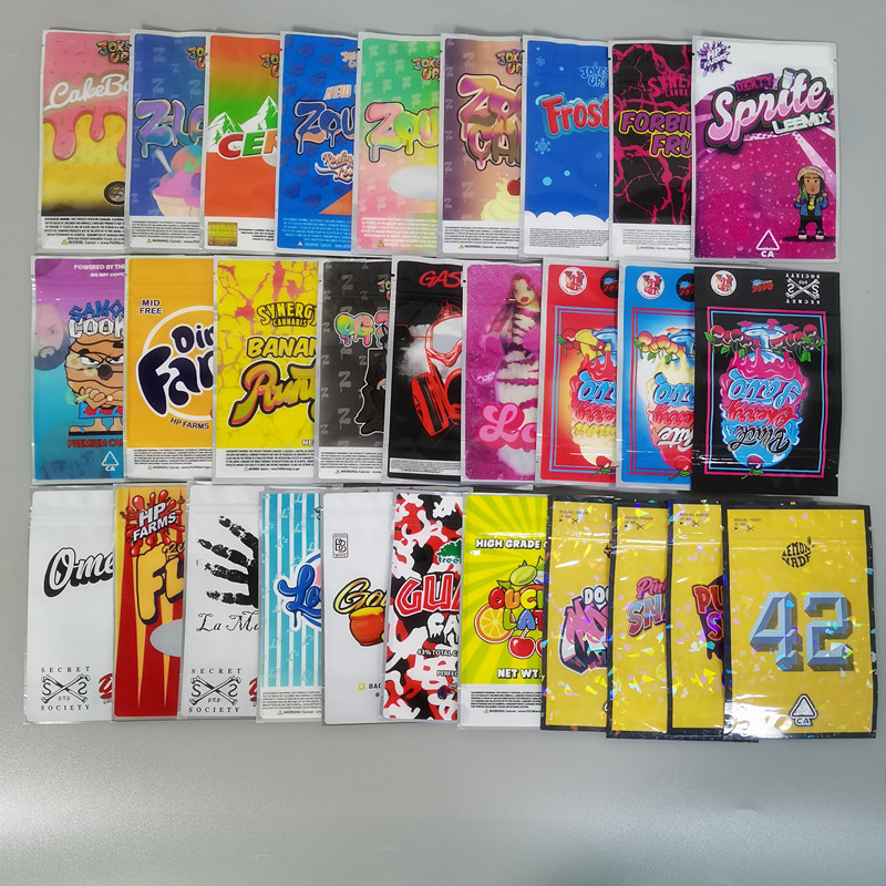 

3.5G Mylar Bags JOKE'S UP Runtz bag Backpack boyz 33 Tomyz Lucky charms Trix package Shark Cake Dry Herb Flower bag Packaging