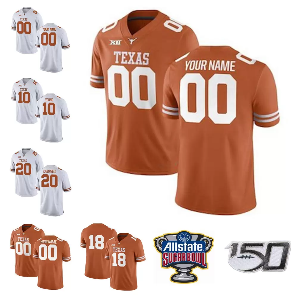 

2021 Texas Longhorns Football Jersey Mens Tim Yoder Joseph Ossai Malcolm Epps Ayodele Adeoye Cameron Dicker Jerseys Custom Stitched, Colour 8