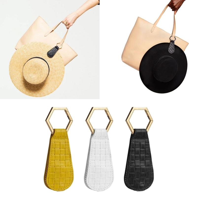 

Keychains Leather Hat Clip On Bag Holder Magnetic Travel Keeper Outdoor Camping Hiking Multifunctional For Adult KidsKeychains