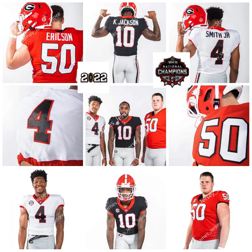 

2022 NCAA New Style UGA Georgia Bull dogs Football Jersey 19 Brock Bowers Jerseys 18 JT Daniels 16 Kirby Smart Elijah Holyfield 13 Stetson Bennett IV 99 J.Davis Jerseys