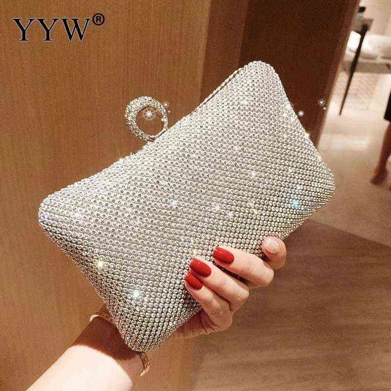 

Ladies Evening Party Clutch Bag Evening Clutch Handbag Chain Women Wallet Purse for Cellphone Lipstick Wedding Clutch Silver T220727, Black2