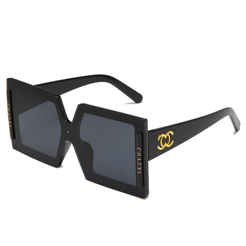 

Sunglasses Luxury Oversized Women Black Brands Designer 2022 Trends Square Red Fashion RetroSunglasses