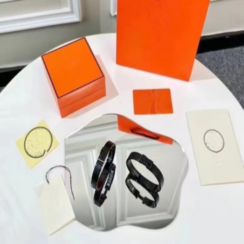 

High quality designer design Bangle stainless steel Frosting black buckle bracelet fashion jewelry men and women bracelets