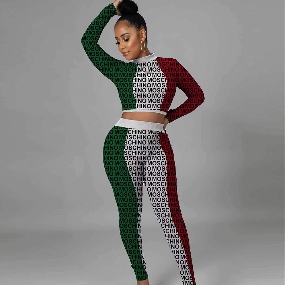 

Sexy women hoodies legging tracksuits Long Sleeve hoody pants jogger Suits 2 pieces sets outfits Letter Printed sweatsuits Casual Sportwear Yoja Sets Femme S-2XL, Red