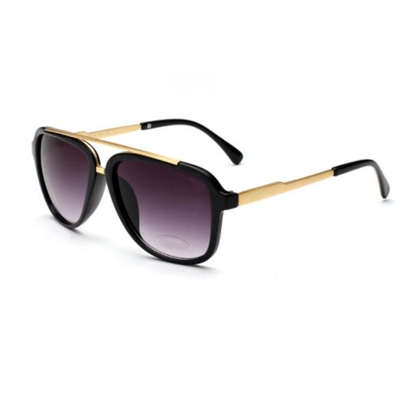 

Metal frame sunglasses for men Fashion brand glasses UV400 Women's leisure visor goggles wholesale