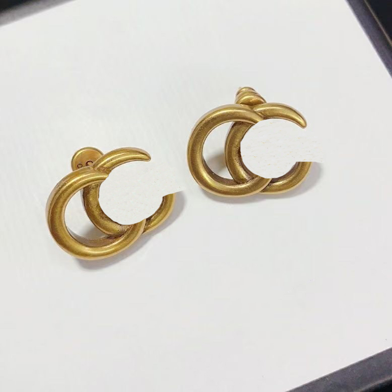 

Luxury Jewelry Earrings Women Hoop Earrings 18K Gold Plated Ear Studs Designer Wedding Jewelry Accessories For Womens D22041904CY