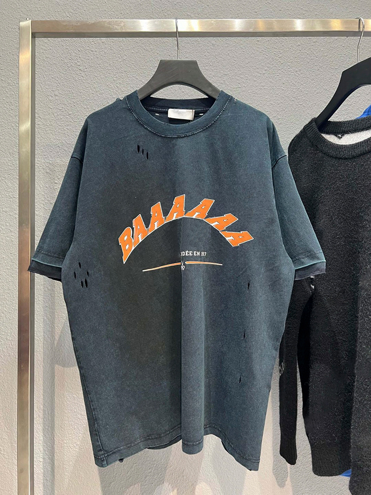 

Designer T-Shirt Summer Men's Polo Paris Cotton Short Sleeve T-Shirt Letter Print Loose Style Plus Size Fashion Sweater